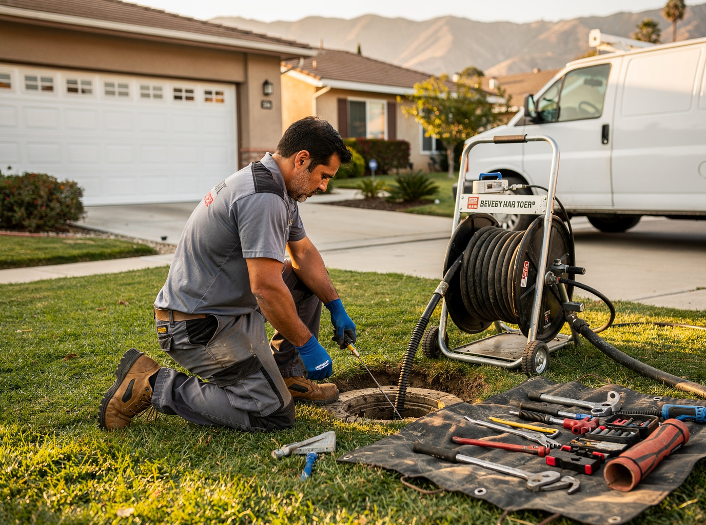 Main Sewer Line Cleanout and Repair in Glendora, CA